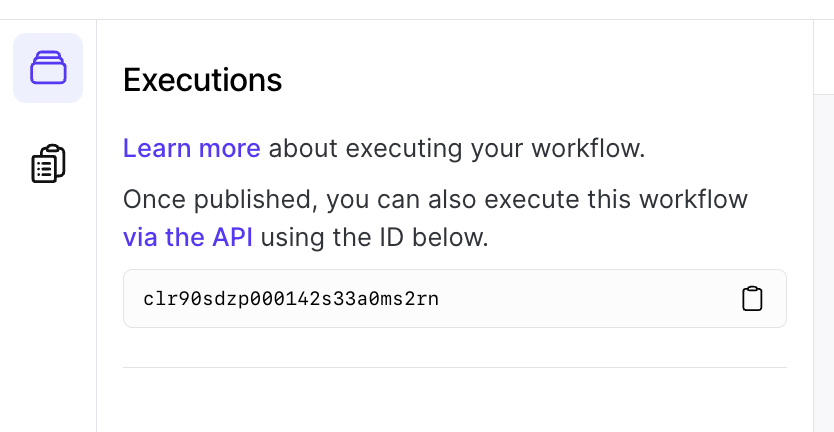Extracting Workflow ID