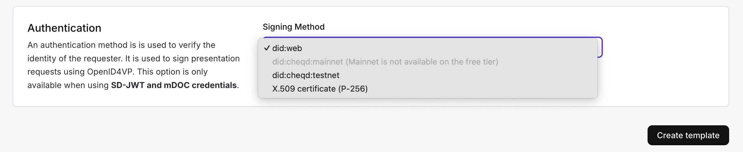Presentation Authentication